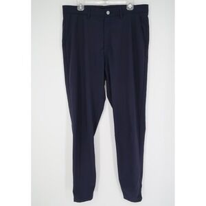 Primo Golf Pants Mens 36 Tall Navy Tapered Performance Jogger Stretch Ankle Zip